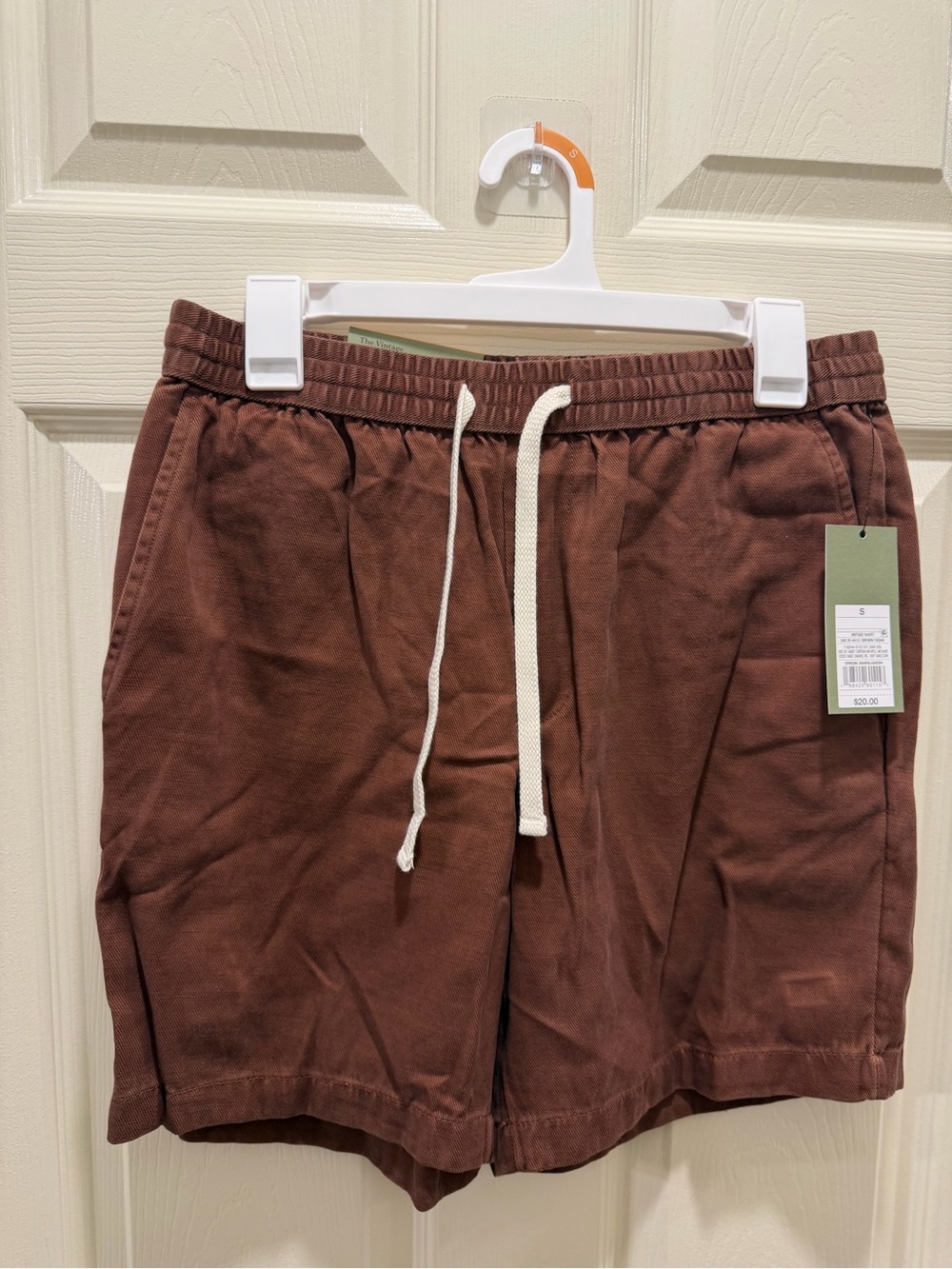 Goodfellow & Co Rust Brown  “The Vintage”Drawstring Shorts 7” Inseam- Small